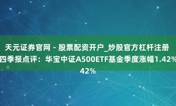 天元证券官网 - 股票配资开户_炒股官方杠杆注册 四季报点评：华宝中证A500ETF基金季度涨幅1.42%